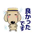 優しい気づかい ダックスフンド-犬好き 夏（個別スタンプ：33）