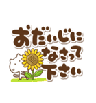 夏のでか文字とねこっち(再販)（個別スタンプ：12）