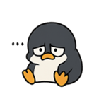 怒りん坊ペンギンの気分爆発（個別スタンプ：5）