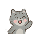 コミュ障ネコの生存反応集（個別スタンプ：23）