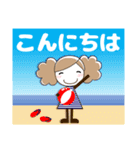 ずっと使える大人♥優しい気遣い女の子 夏（個別スタンプ：20）