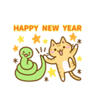 ねここさん27 冬☆お正月2025_再販（個別スタンプ：8）