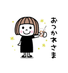 毎年使える♡ゆるかわ女子・夏（個別スタンプ：11）
