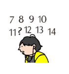 [ひろゆき]黄色パーカーおじさん[スタンプ]（個別スタンプ：1）