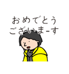 [ひろゆき]黄色パーカーおじさん[スタンプ]（個別スタンプ：8）