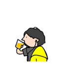 [ひろゆき]黄色パーカーおじさん[スタンプ]（個別スタンプ：10）