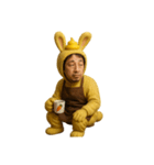 疲れたひろゆき「喫茶店で働くおいら。」（個別スタンプ：11）