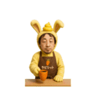 疲れたひろゆき「喫茶店で働くおいら。」（個別スタンプ：21）