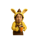 疲れたひろゆき「喫茶店で働くおいら。」（個別スタンプ：22）