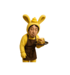 疲れたひろゆき「喫茶店で働くおいら。」（個別スタンプ：23）