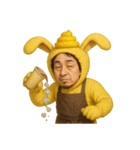 疲れたひろゆき「喫茶店で働くおいら。」（個別スタンプ：35）