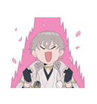 [刀剣乱舞]鶴丸リアクションスタンプ（個別スタンプ：13）