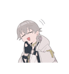 [刀剣乱舞]鶴丸リアクションスタンプ（個別スタンプ：14）