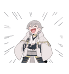 [刀剣乱舞]鶴丸リアクションスタンプ（個別スタンプ：19）