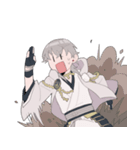 [刀剣乱舞]鶴丸リアクションスタンプ（個別スタンプ：21）
