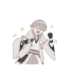 [刀剣乱舞]鶴丸リアクションスタンプ（個別スタンプ：22）