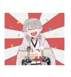 [刀剣乱舞]鶴丸リアクションスタンプ（個別スタンプ：24）
