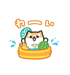 柴犬たけちよの夏休み（個別スタンプ：7）