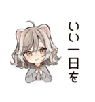 フェレットちゃんの応援エール♡（個別スタンプ：27）