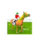 駆ける3D ！ボク競馬中2（個別スタンプ：18）