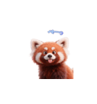 かわいいレッサーパンダ（日本語）（個別スタンプ：13）