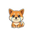 【泣く犬 1】（個別スタンプ：1）
