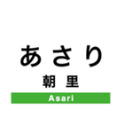食べ物！？いいえ、駅名スタンプです（個別スタンプ：1）
