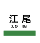 食べ物！？いいえ、駅名スタンプです（個別スタンプ：7）