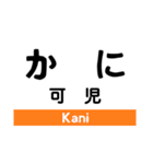 食べ物！？いいえ、駅名スタンプです（個別スタンプ：11）