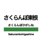 食べ物！？いいえ、駅名スタンプです（個別スタンプ：19）