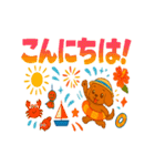 ダックスの暑い夏（個別スタンプ：4）
