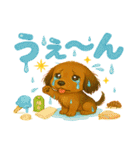 ダックスの暑い夏（個別スタンプ：12）