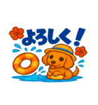 ダックスの暑い夏（個別スタンプ：22）