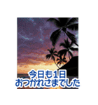 背景が動く▶︎自然が好き--ハワイHawaii--（個別スタンプ：14）