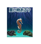 背景が動く▶︎自然が好き---海の生き物---（個別スタンプ：13）