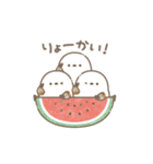うごく！ちっちゃいシマエナガさんの夏。（個別スタンプ：2）