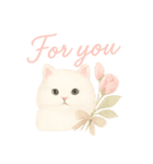 アンティークねこ＆うさぎ（個別スタンプ：24）