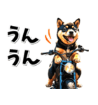 即返信♡バイク好き 黒柴（個別スタンプ：18）