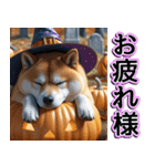 飛び出す★秋を感じる・しばいぬ（個別スタンプ：7）