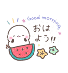 夏❤️ふわもちシマエナガ❤️シンプルver.①（個別スタンプ：1）