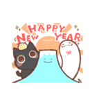 【再販】うごく♪おはぎさん。～巳年～（個別スタンプ：1）