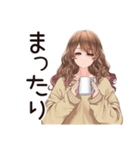 ゆるふわ★マイペース女子の日常（個別スタンプ：4）