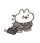 文字なし うさぎときどきにんじん11（個別スタンプ：2）