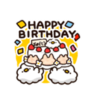お祝いに使える！もこどりスタンプ（個別スタンプ：10）