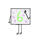 闇数字キャラ(きみどり、みどり)（個別スタンプ：6）
