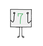 闇数字キャラ(きみどり、みどり)（個別スタンプ：17）