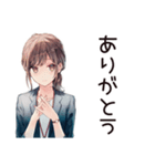 社畜ちゃんの給料日ハイテンション♡（個別スタンプ：3）