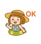 夏全開☆ひまわりガールの日常 Summer（個別スタンプ：16）