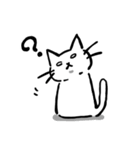 白目で頑張る猫（個別スタンプ：28）