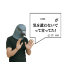 鳩コメント風スタンプ【ネタ・面白】（個別スタンプ：17）